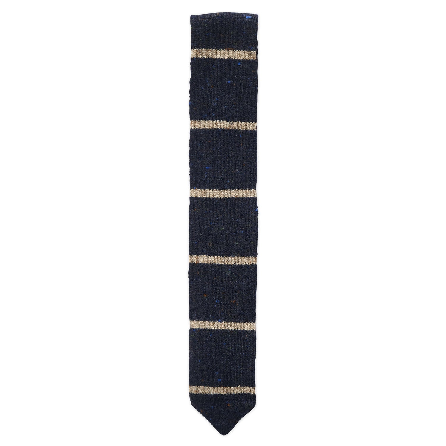 Narrow Bar Stripe Knit Tie