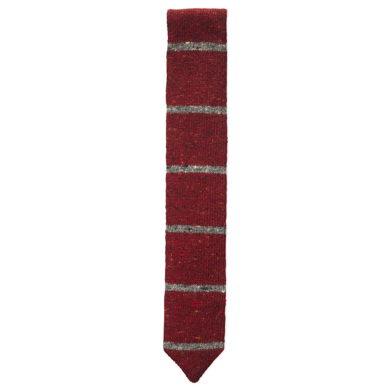 Narrow Bar Stripe Knit Tie