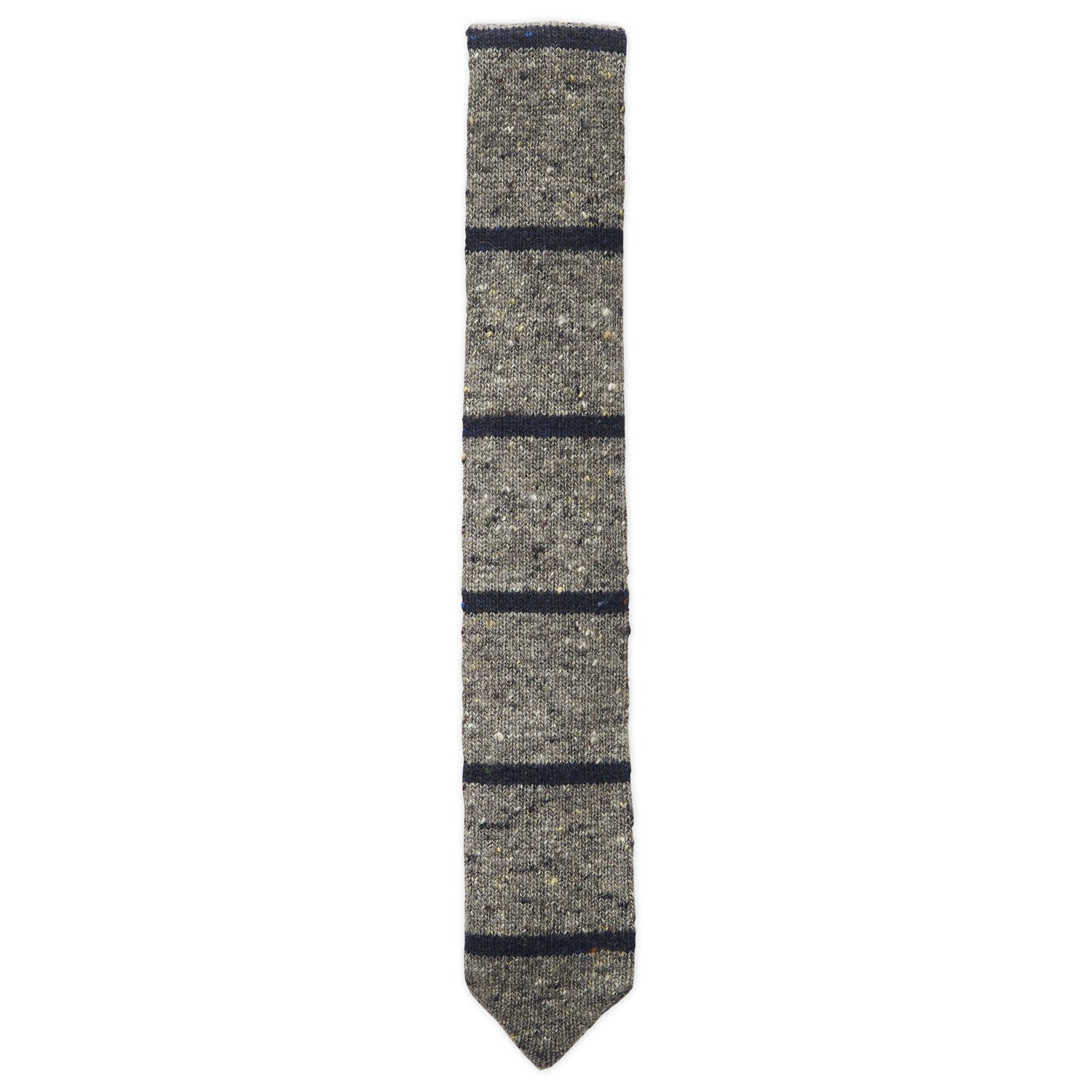 Narrow Bar Stripe Knit Tie