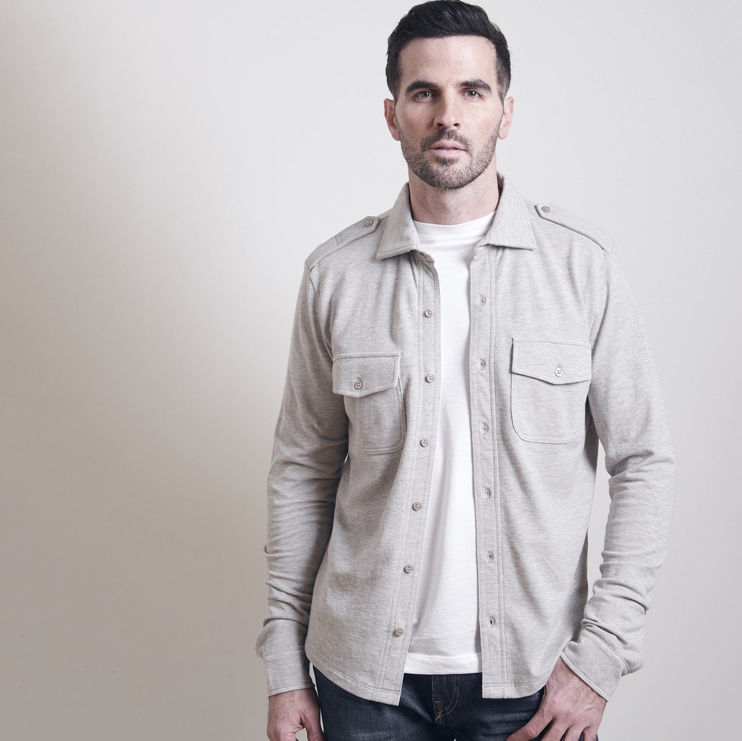 Highlands Knit Military Shirt