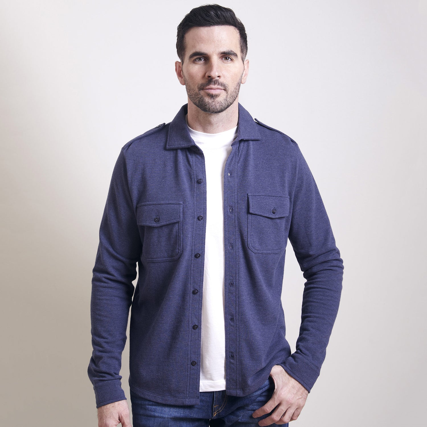 Highlands Knit Military Shirt