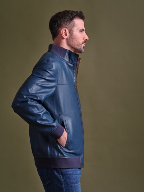 Pasadena Reversible Lambskin Windbreaker