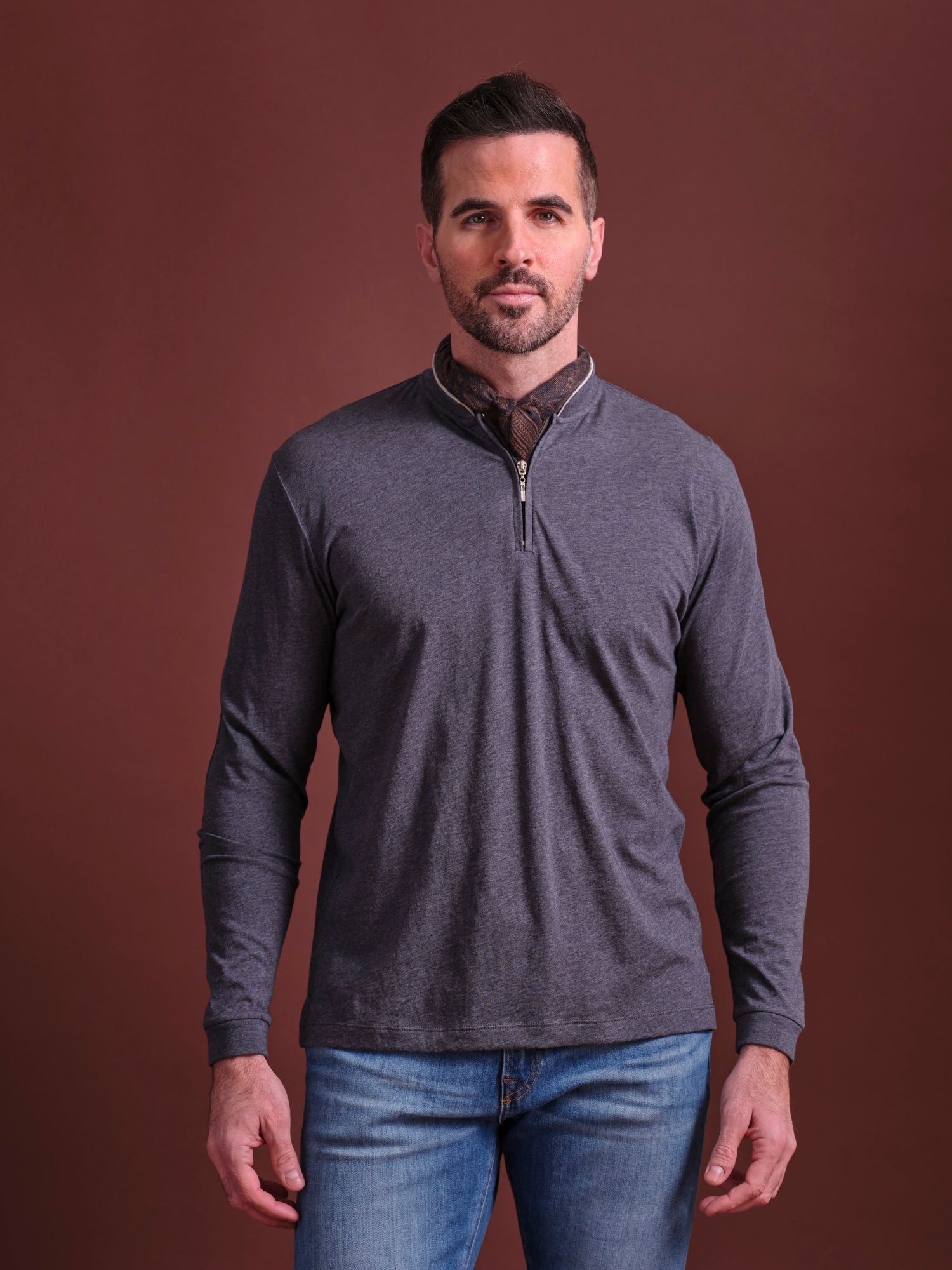 Mission Ranch Long Sleeve Zip-Moc