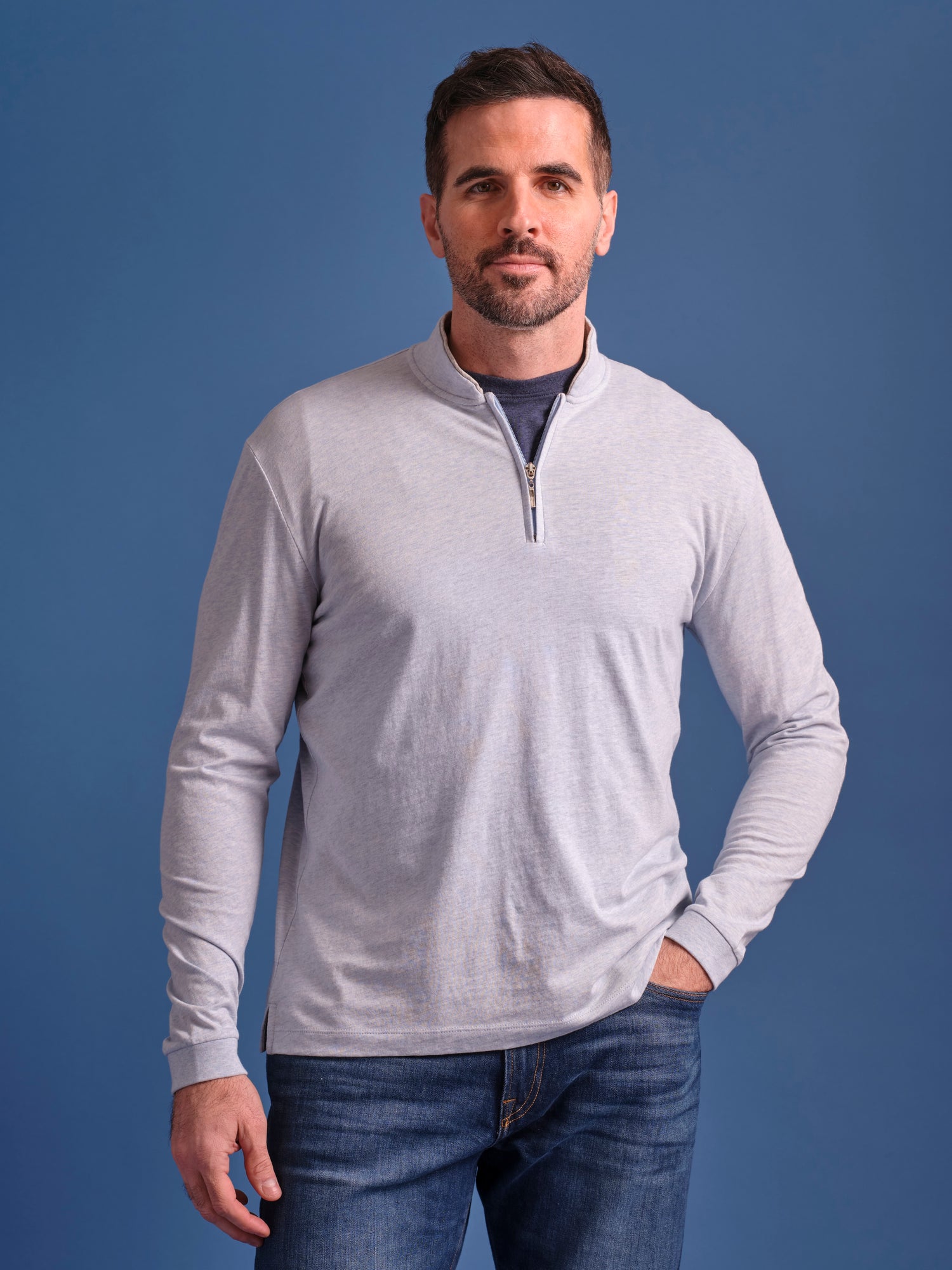 Mission Ranch Long Sleeve Zip-Moc