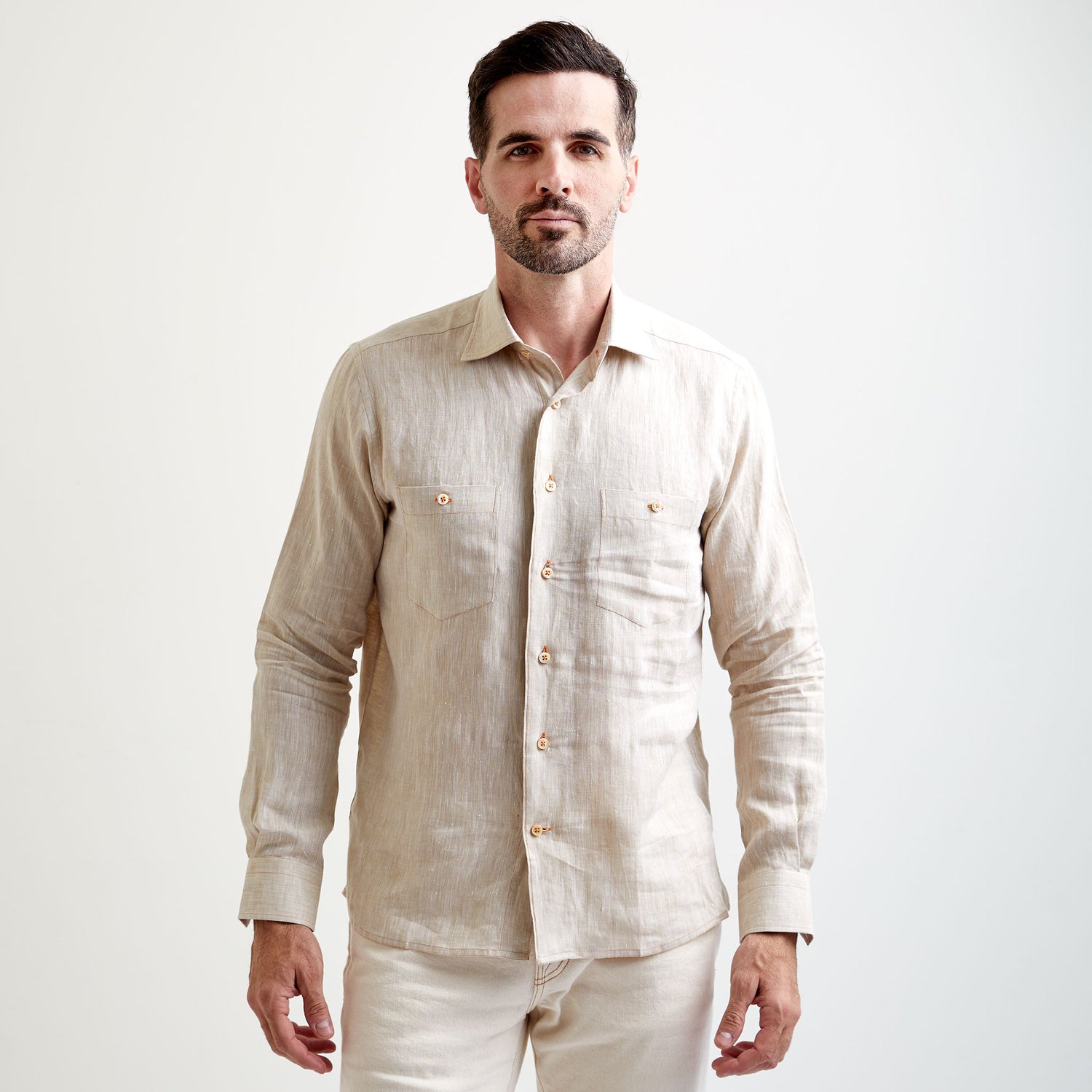 Newport Italian Linen Two-Pocket Shirt
