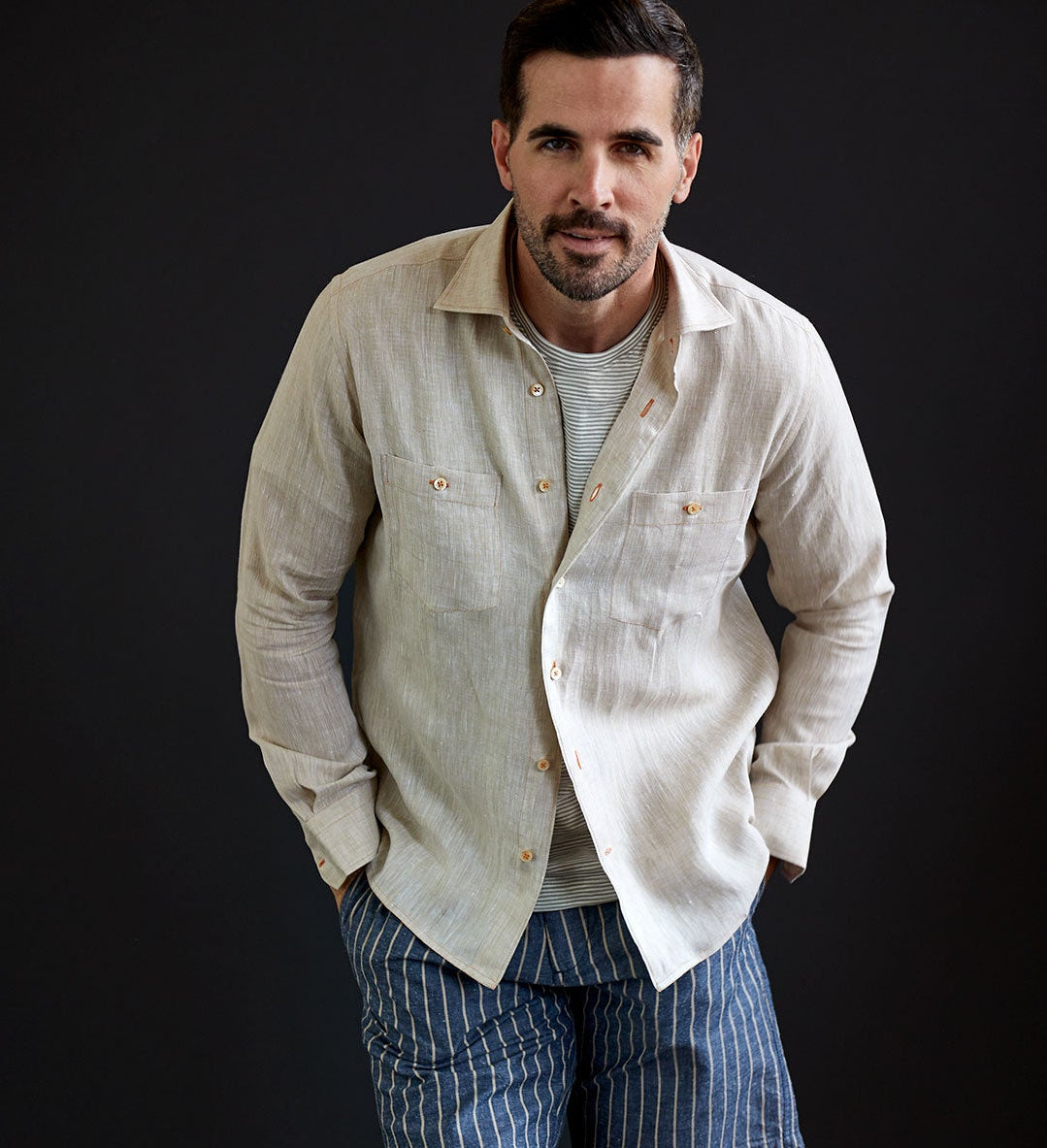Newport Italian Linen Two-Pocket Shirt