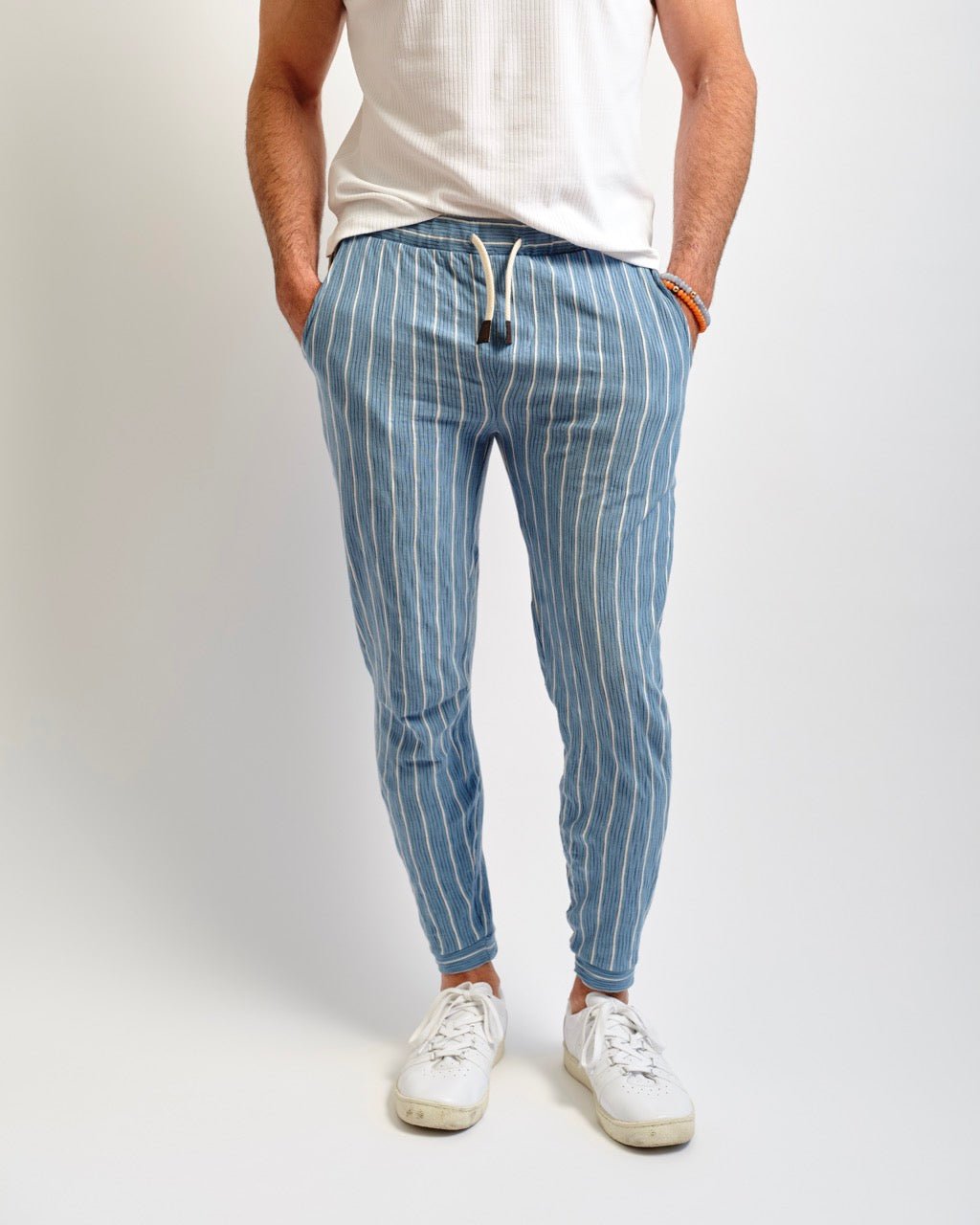 Ocean Beach Seersucker Drawstring Pant