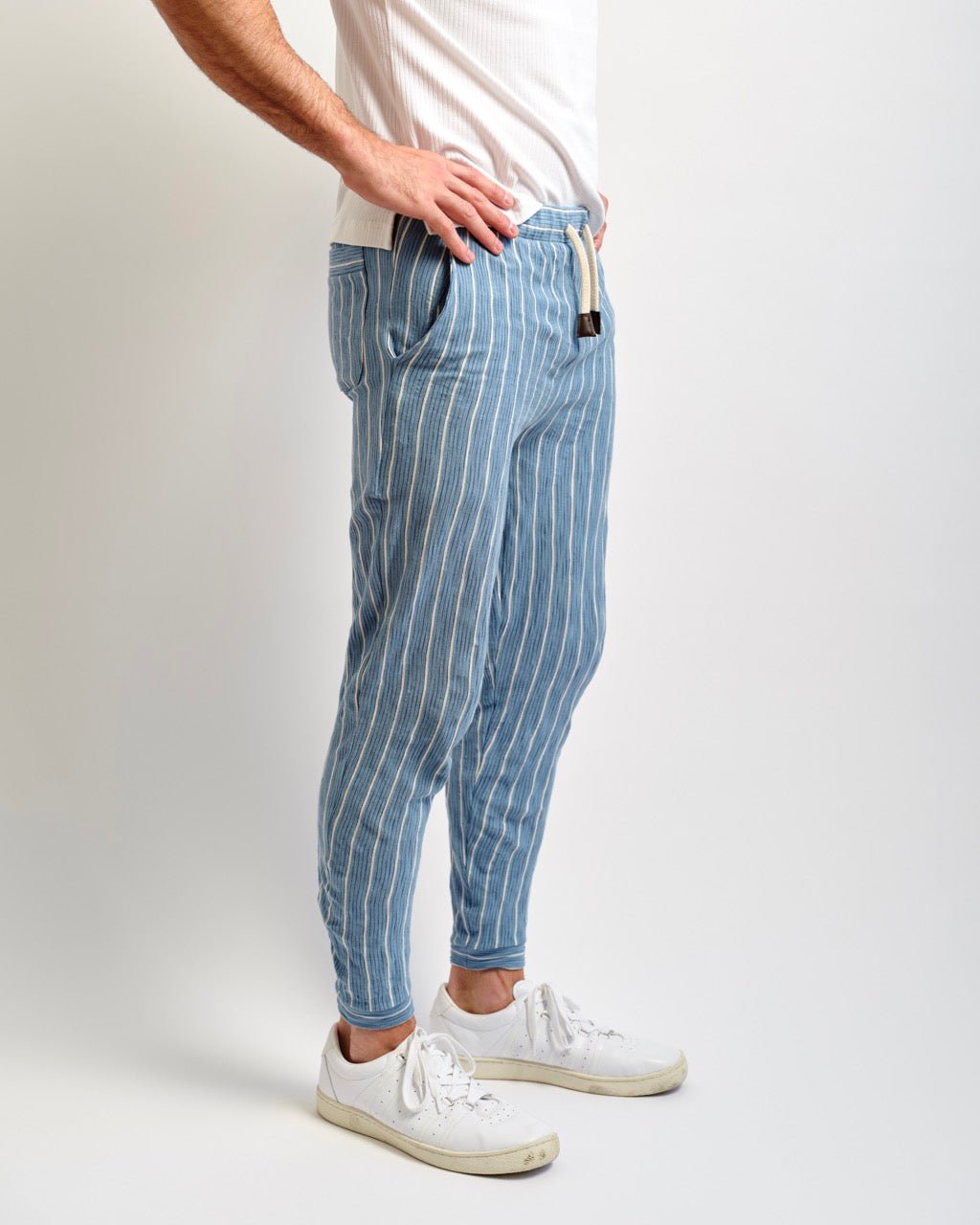 Ocean Beach Seersucker Drawstring Pant