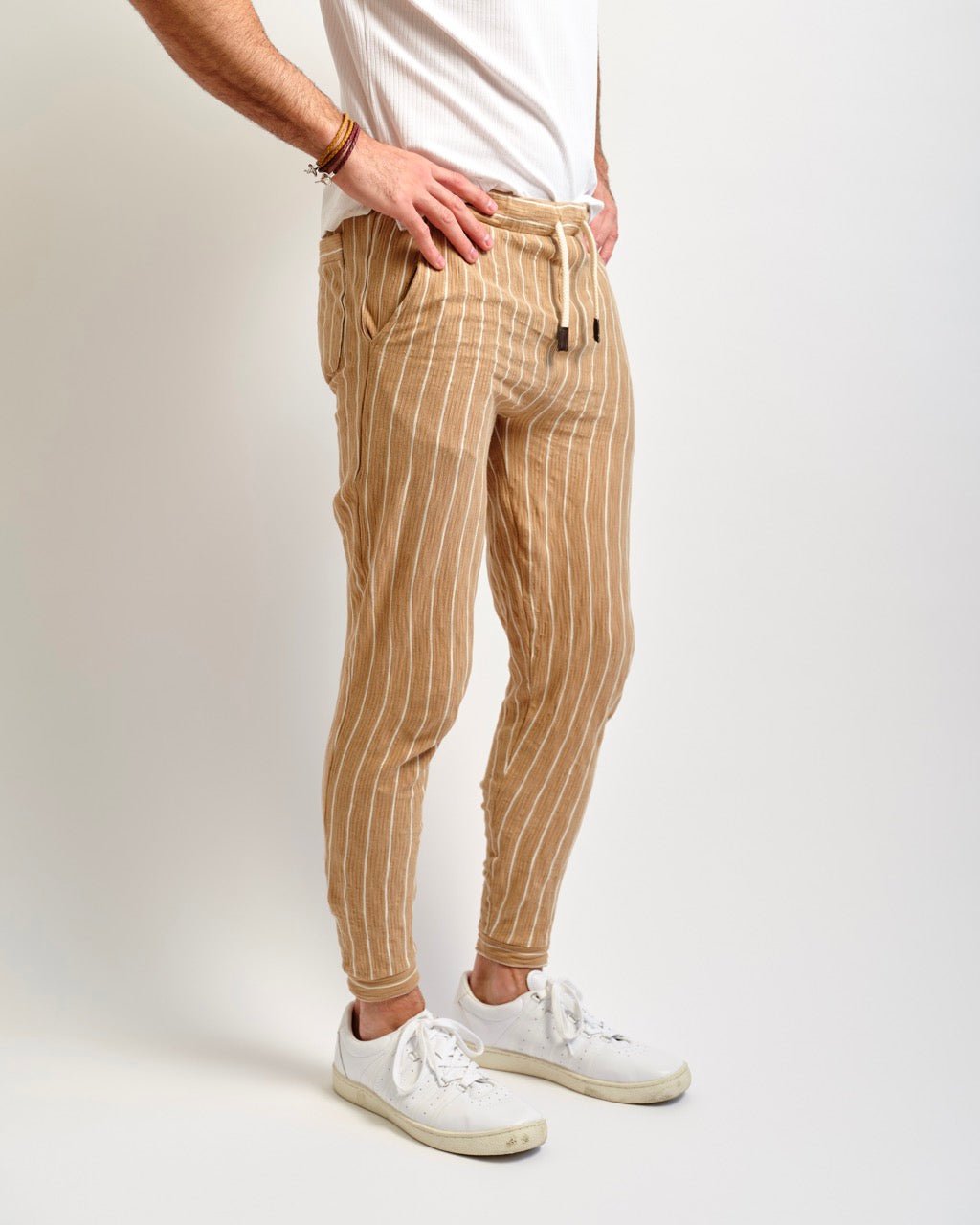 Ocean Beach Seersucker Drawstring Pant