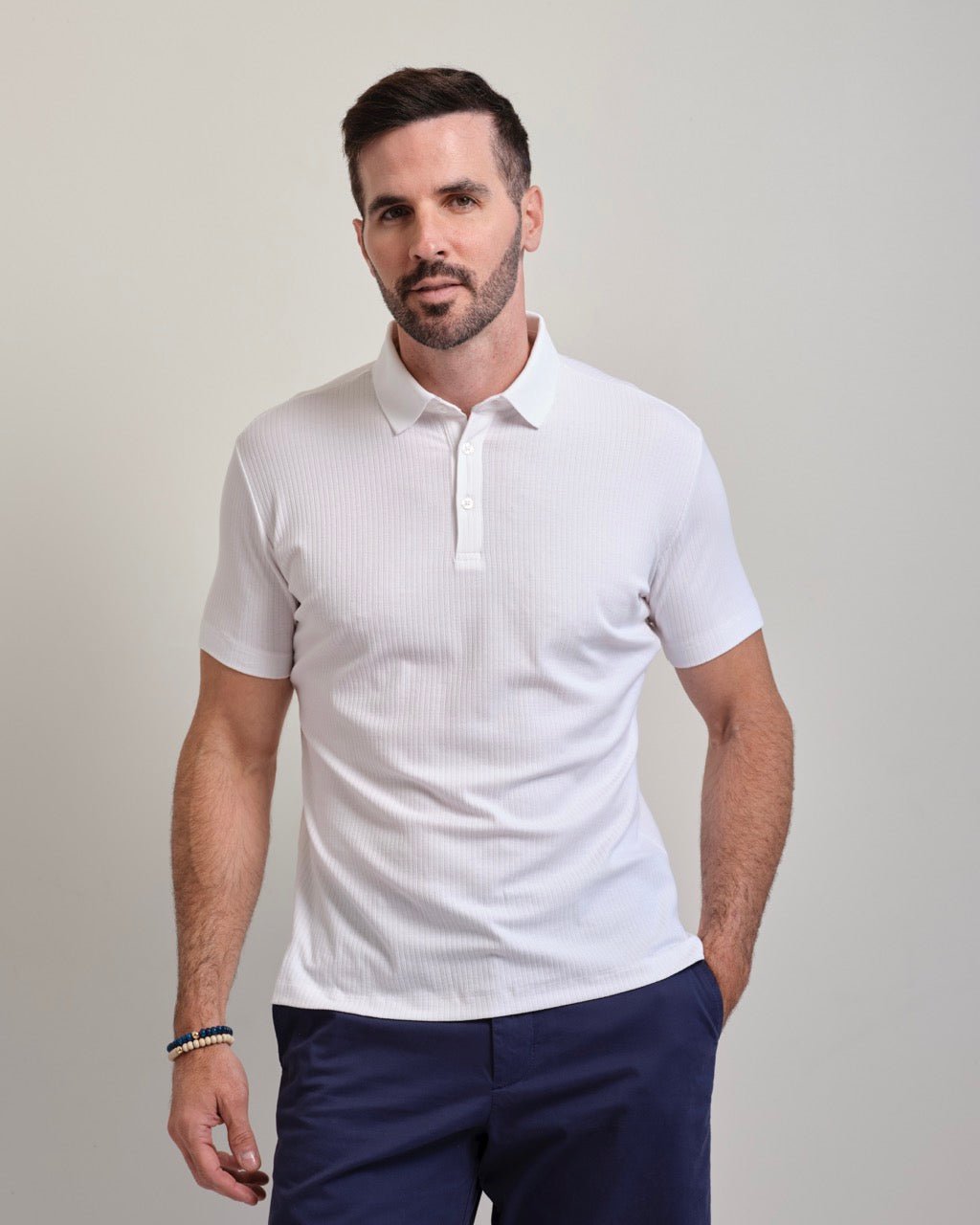 San Clemente Shaped Ribbed Polo