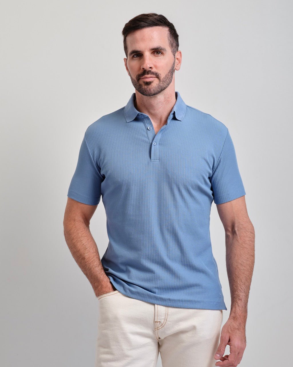 San Clemente Shaped Ribbed Polo