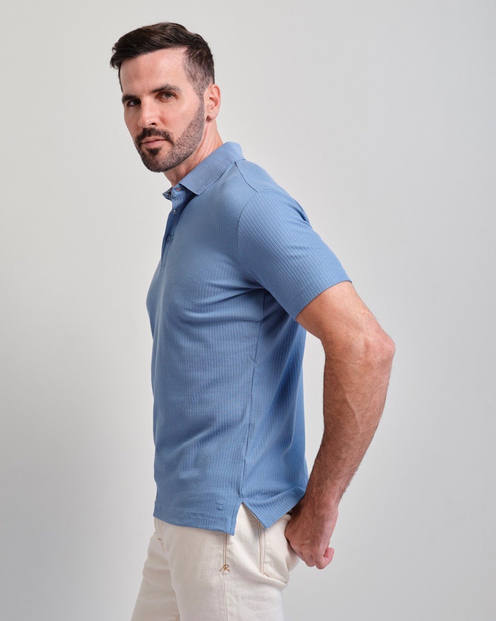 San Clemente Shaped Ribbed Polo