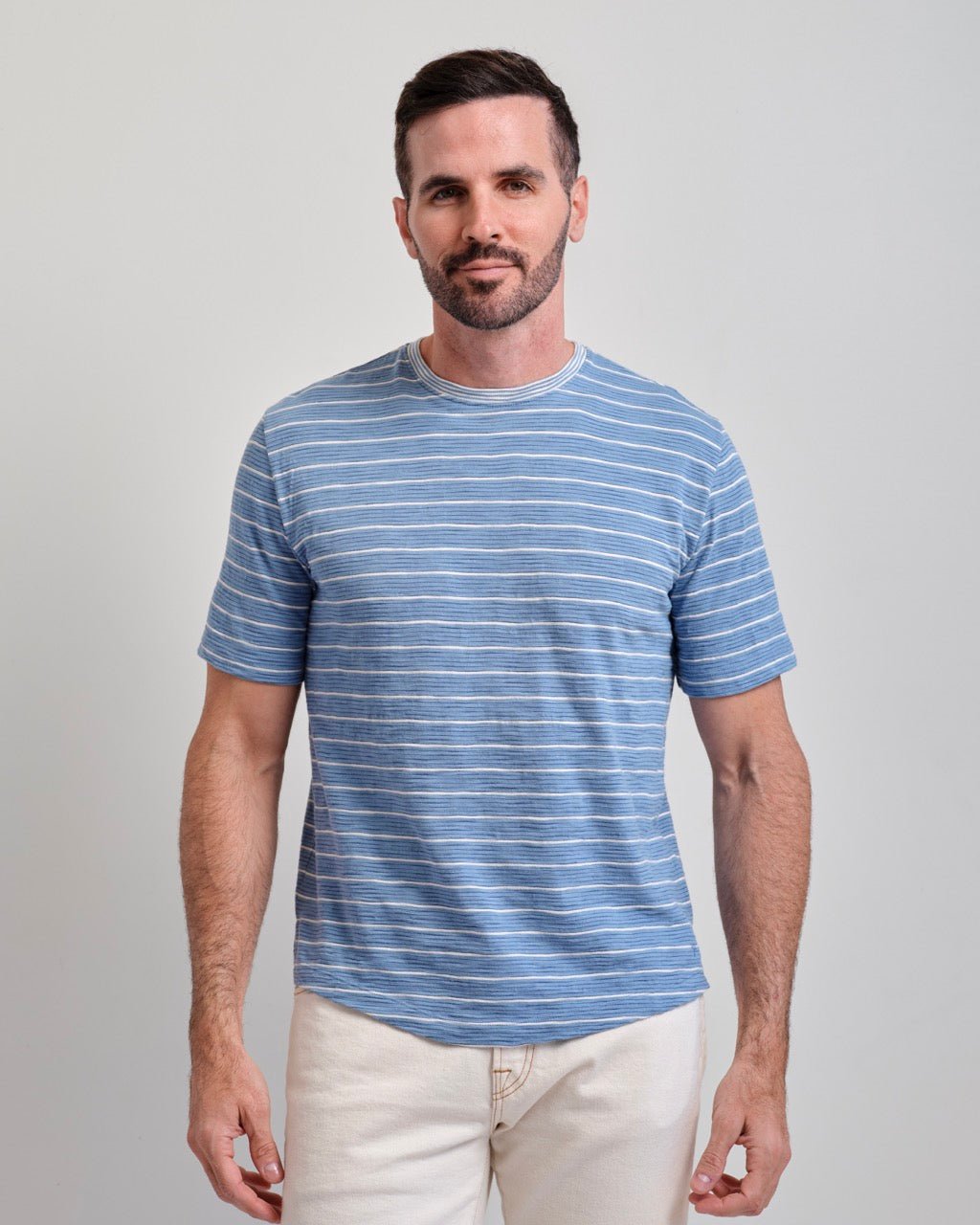 Malibu Point Seersucker Short Sleeve Crew Neck