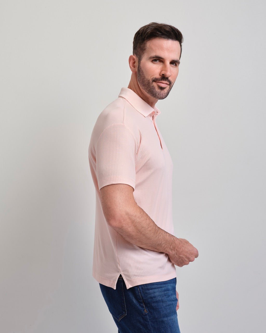 San Clemente Shaped Ribbed Polo