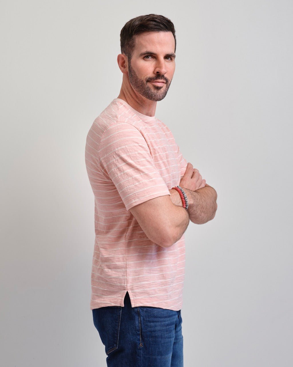 Malibu Point Seersucker Short Sleeve Crew Neck