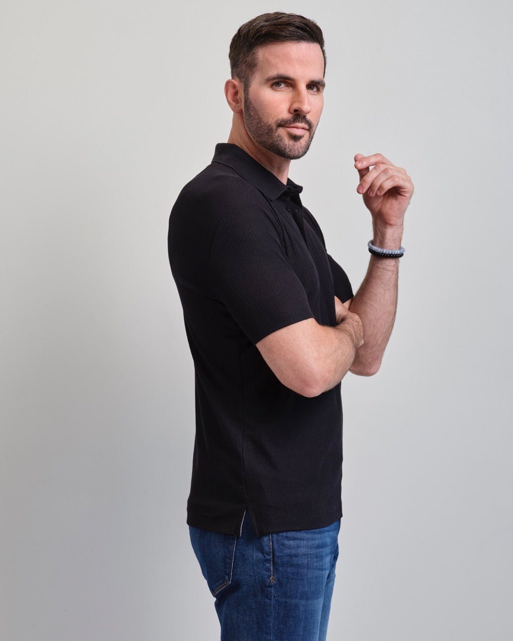 San Clemente Shaped Ribbed Polo