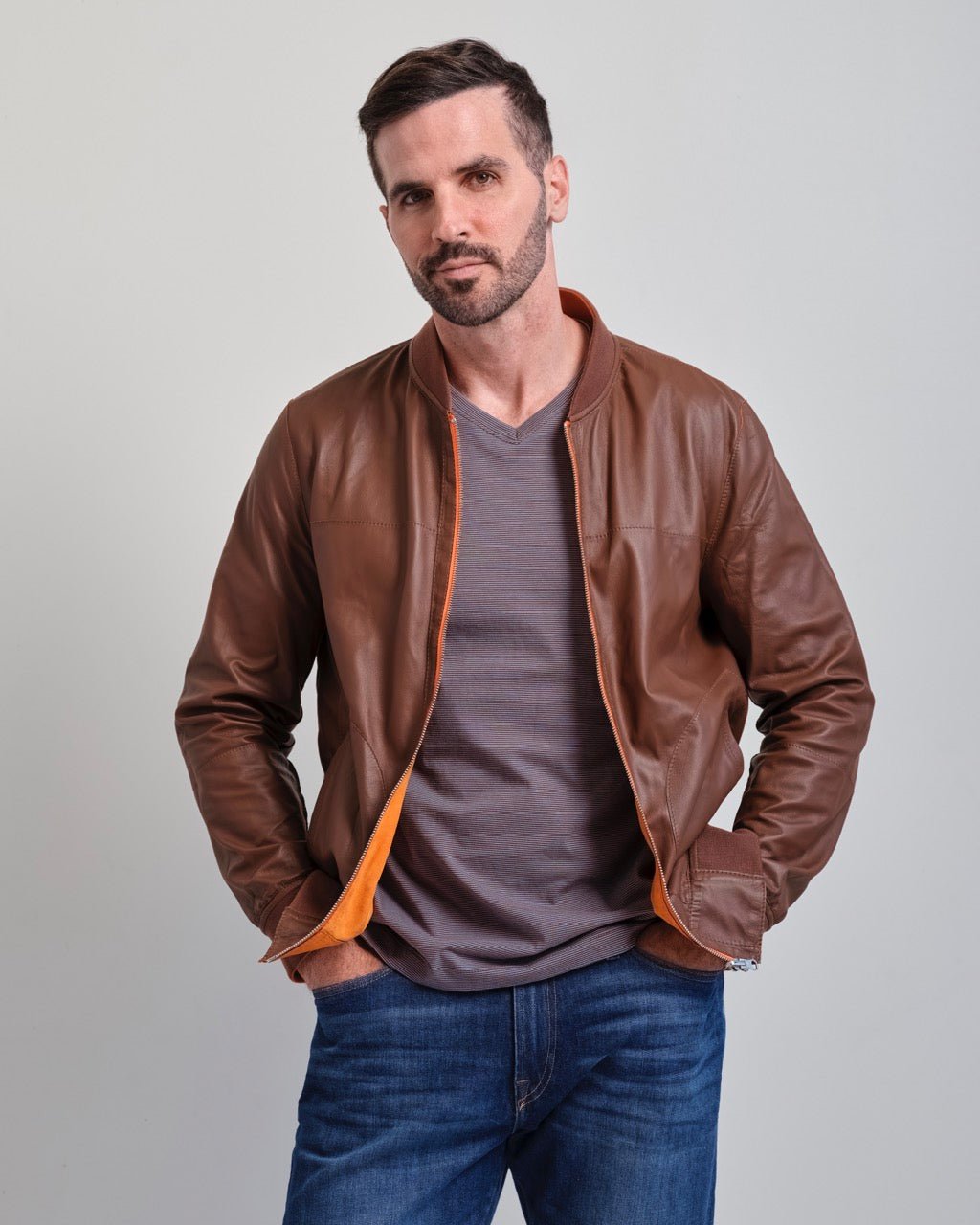 Pasadena Reversible Lambskin Windbreaker