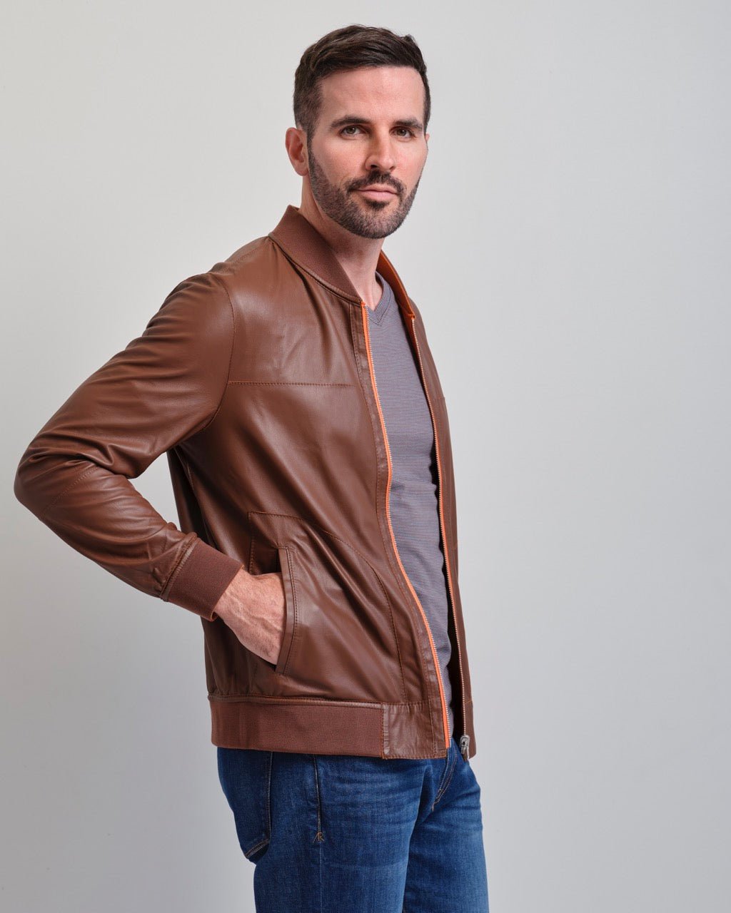 Pasadena Reversible Lambskin Windbreaker