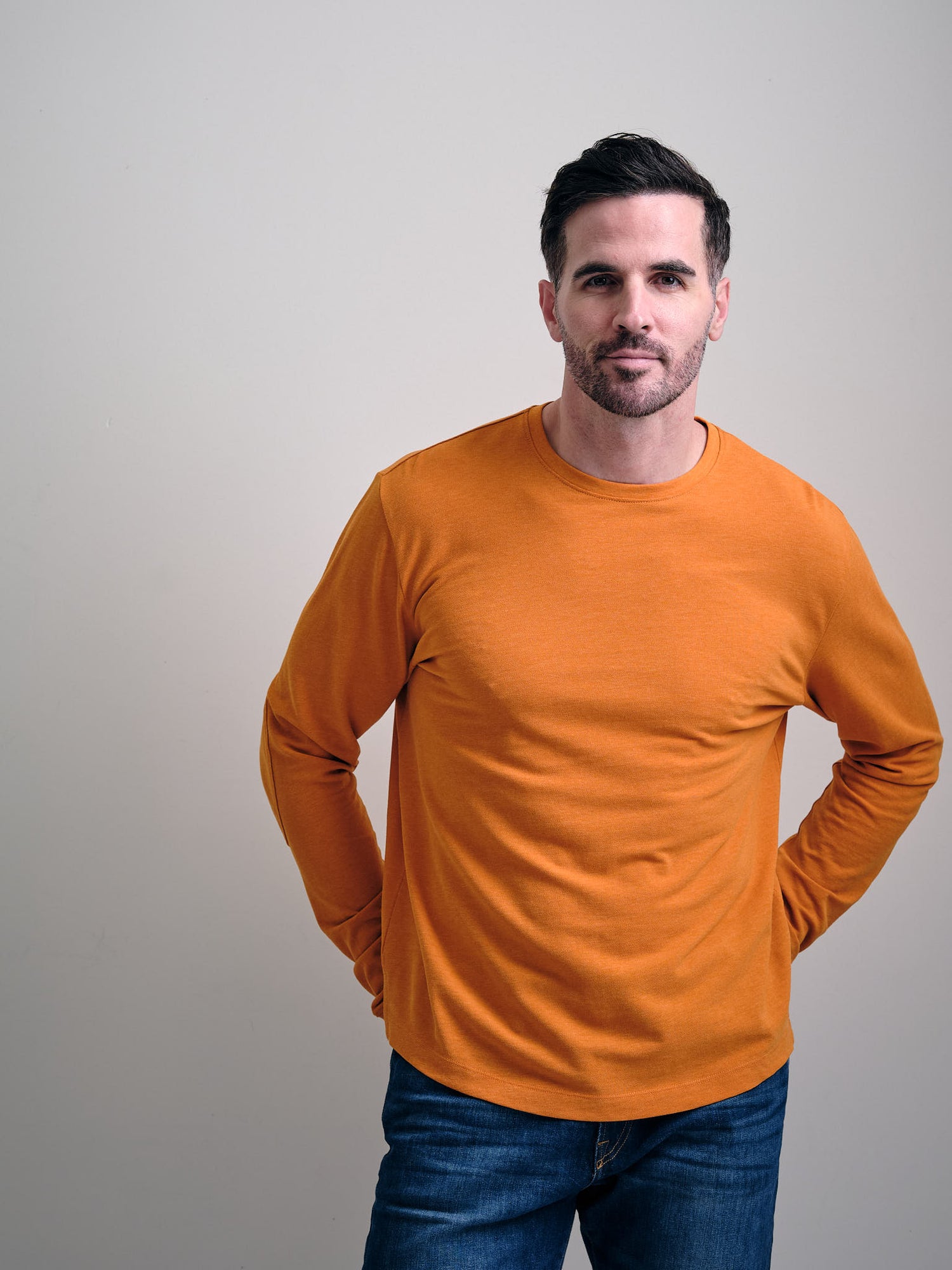 Kipa Long Sleeve Pique Crew