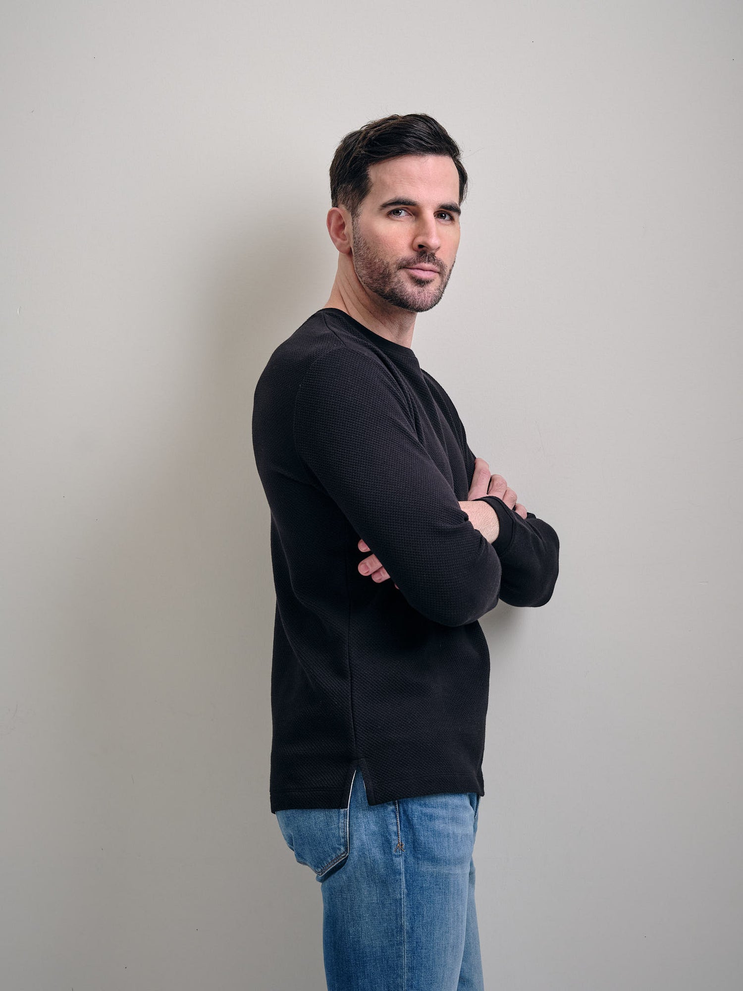 Kipa Long Sleeve Pique Crew