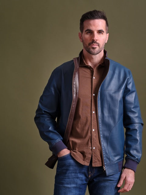 Pasadena Reversible Lambskin Windbreaker