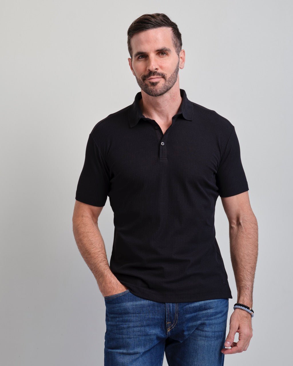 San Clemente Shaped Ribbed Polo