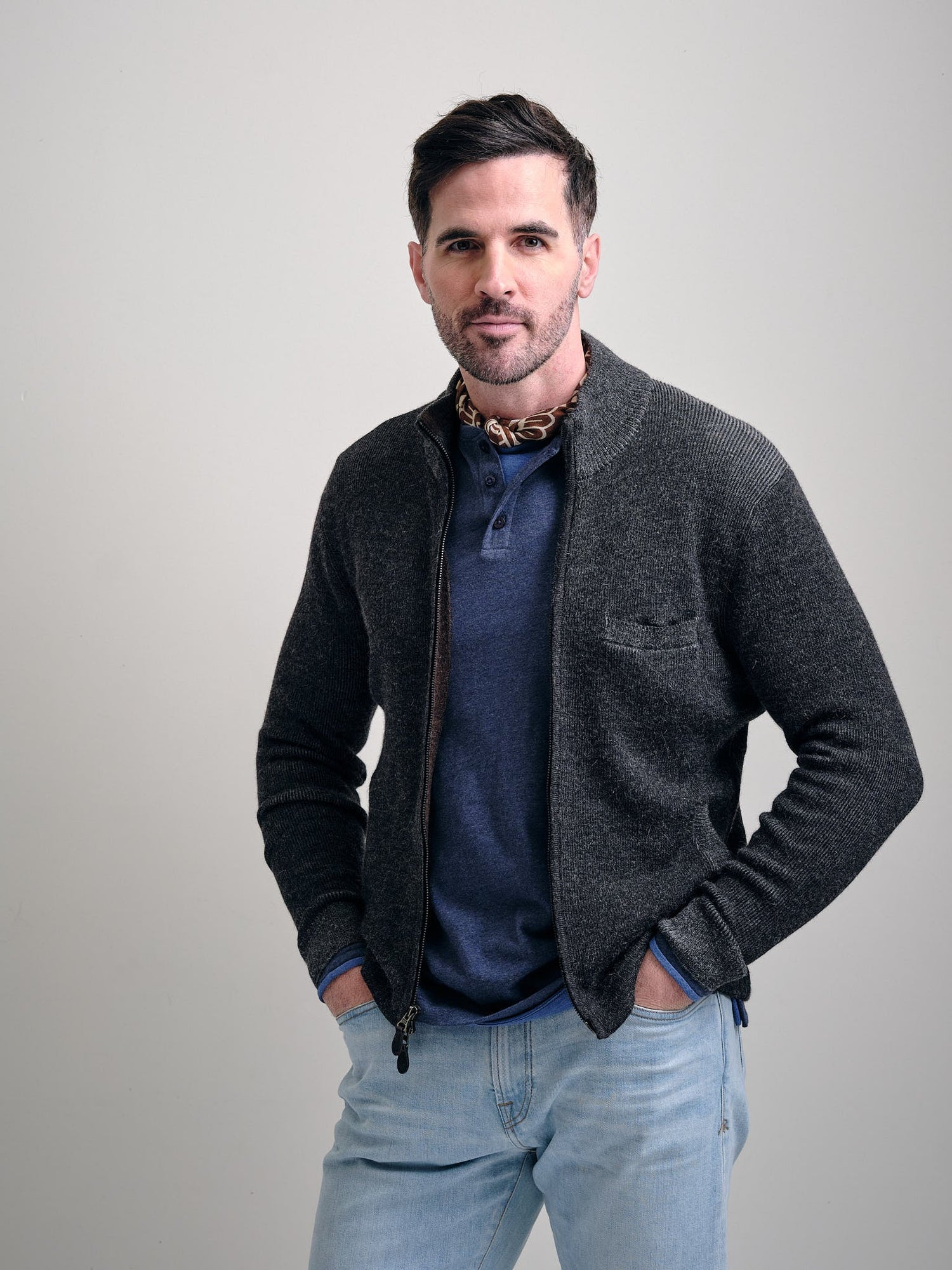 Twenty Nine Palms Reversible Long Sleeve Henley Tee